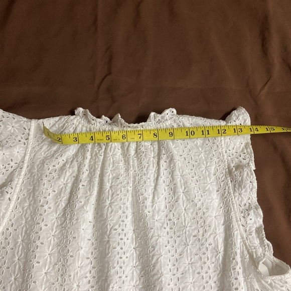 & Other Stories,Women’s,White,Eyelet, Lined,Mini Dress. Size-US-12 - Picture 4 of 12